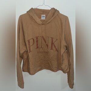 PINK Victoria's Secret Tan Brown Hoodie